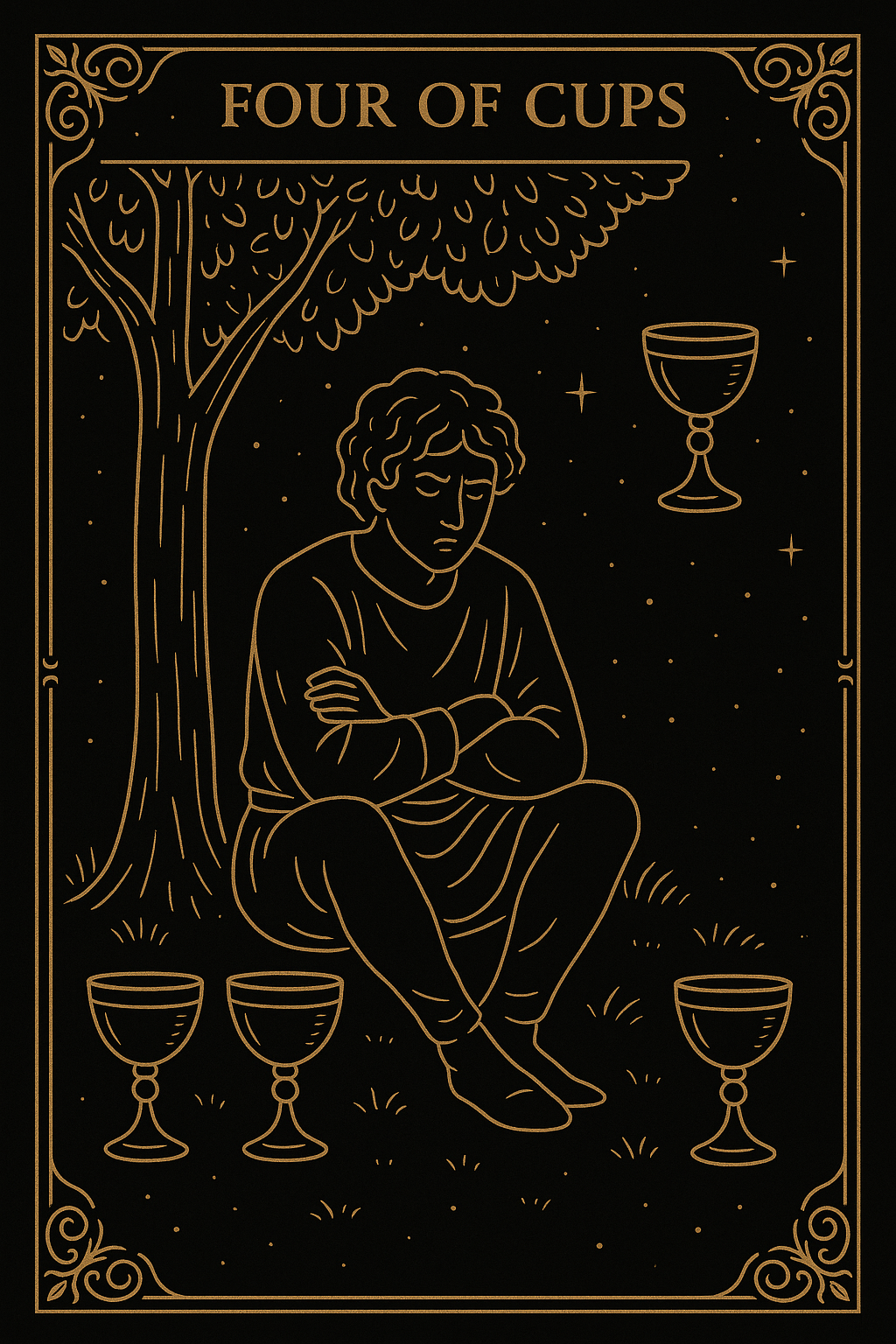 FOUR OF CUPS