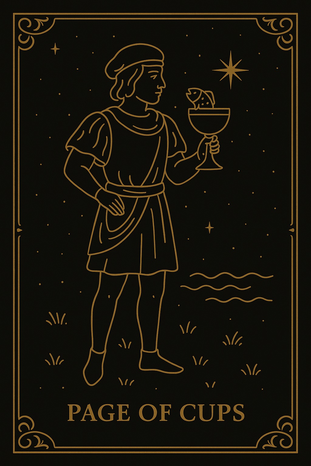 PAGE OF CUPS