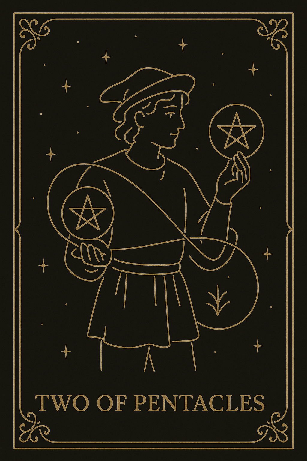 TWO OF PENTACLES