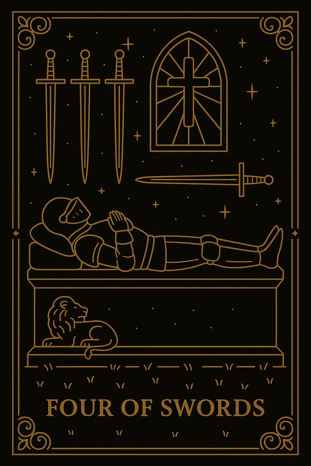 FOUR OF SWORDS
