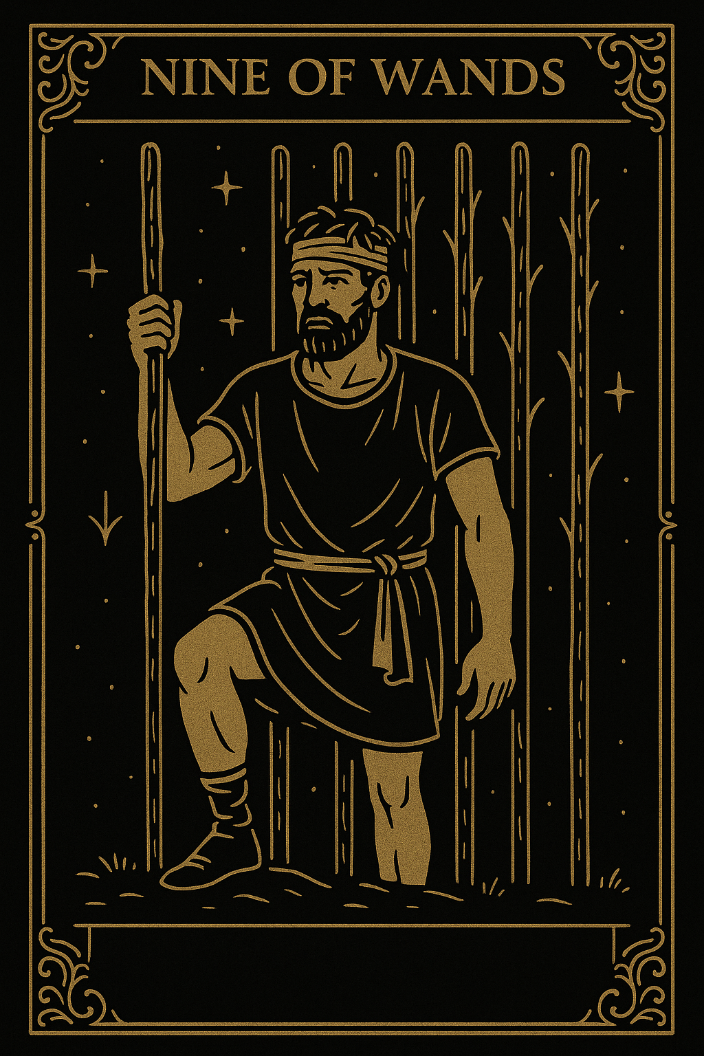 NINE OF WANDS