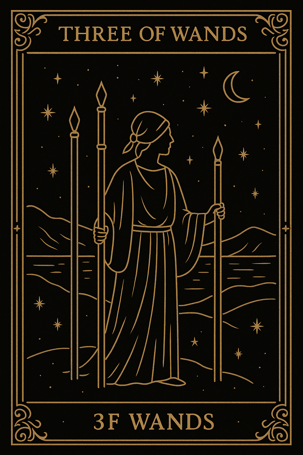 THREE OF WANDS