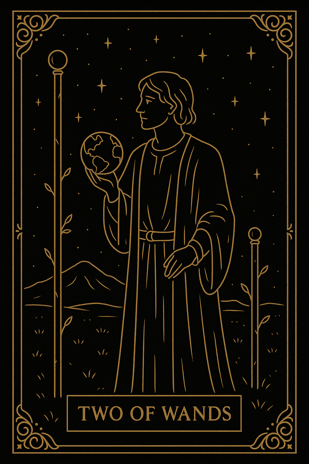 TWO OF WANDS